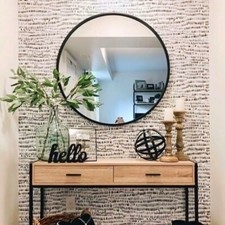 Large Round Wall Mirror